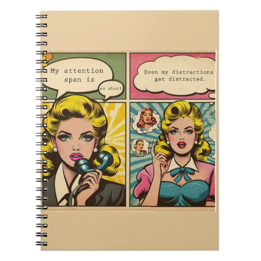 ヴィンテージ漫画 ノートブック (正面)