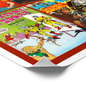 ヴィンテージ漫画BOOKは1950S-60Sをカバー ポスター (角)