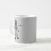 ヴィンテージ潜水艇Mark v潜水ヘルメット コーヒーマグカップ (正面左)