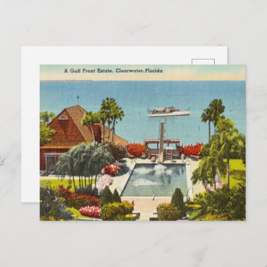 ヴィンテージ澄ん水澄ん、フロリダ州 ポストカード (正面/裏面)