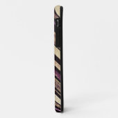 ヴィンテージ濃い紫のストライプ模様 Case-Mate iPhoneケース (裏面/左)