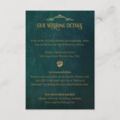 ヴィンテージ濃い緑 エンクロージャーカード (正面)