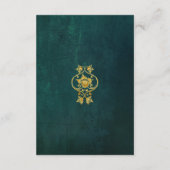 ヴィンテージ濃い緑 エンクロージャーカード (裏面)