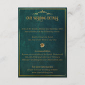 ヴィンテージ濃い緑 エンクロージャーカード (正面)