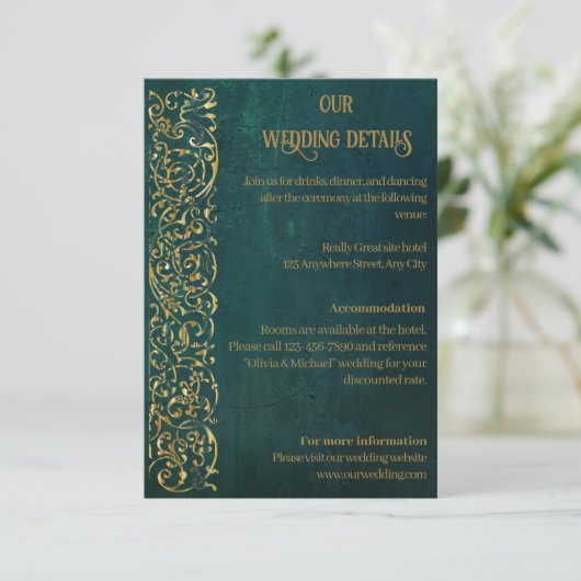 ヴィンテージ濃い緑 エンクロージャーカード (スタンド正面)