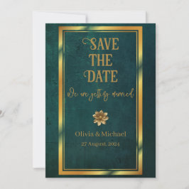 ヴィンテージ濃い緑 セーブザデート