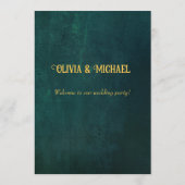 ヴィンテージ濃い緑 メニュー (裏面)