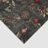 ヴィンテージ濃厚で気分豊かなクリスマス 薄葉紙 (詳細)