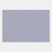 ヴィンテージ濃紅鯉登り魚鱗 ラッピングペーパーシート (正面3)