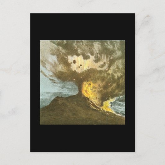 ヴィンテージ火山 ポストカード (正面)