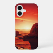 ヴィンテージ火星の風景 iPhone 16ケース (裏面)