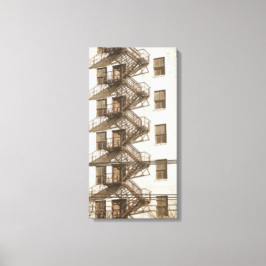 ヴィンテージ火災 キャンバスプリント (正面)