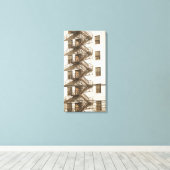 ヴィンテージ火災 キャンバスプリント (インサイチュ (ウッドフロア))