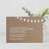 ヴィンテージ灯列ブライダルシャワー招待状 招待状 (スタンド正面)