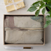 ヴィンテージ灯台と魚の切り離 薄葉紙 (ギフト)