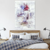ヴィンテージ灯台 キャンバスプリント (インサイチュ (寝室))