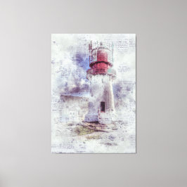 ヴィンテージ灯台 キャンバスプリント
