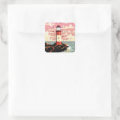 ヴィンテージ灯台 スクエアシール (バッグ)