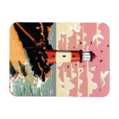 ヴィンテージ灯台 マグネット (横)