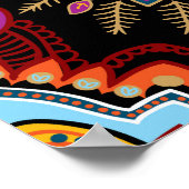 ヴィンテージ灯火用装飾模様 ポスター (角)