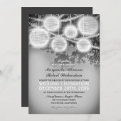 ヴィンテージ灯結婚式招待状 招待状 (正面/裏面)