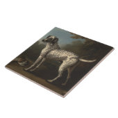 ヴィンテージ灰色の斑点のあるハウンドジョン・ウットン タイル (側面)