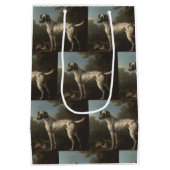 ヴィンテージ灰色の斑点のあるハウンドジョン・ウットン ミディアムペーパーバッグ (裏面)