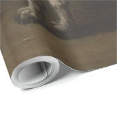 ヴィンテージ灰色の斑点のあるハウンドジョン・ウットン ラッピングペーパー (ロールコーナー)