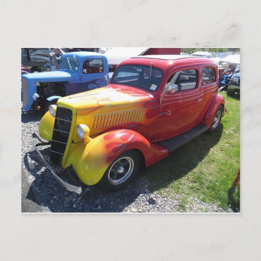 ヴィンテージ炎車 ポストカード (正面)