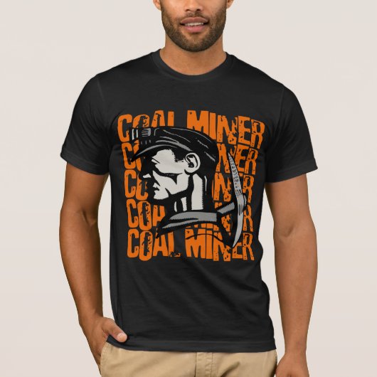 ヴィンテージ炭鉱夫 Tシャツ (正面)