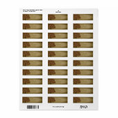 ヴィンテージ点灯ツリー素朴差出人住所ラベル ラベル (フルシート)