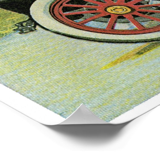 ヴィンテージ無双の自動車広告 ポスター (角)