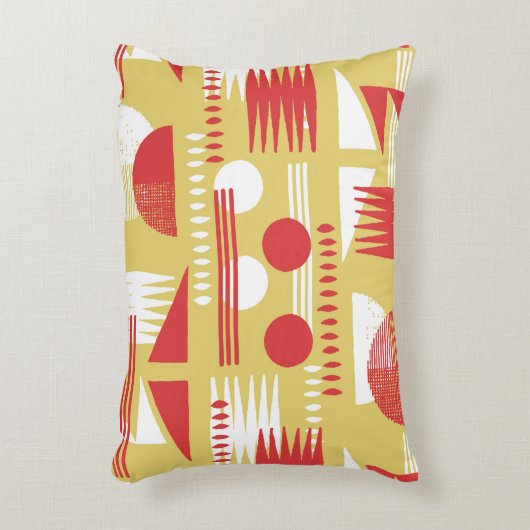 ヴィンテージ無煙抽象芸術幾何モダンスタイル  アクセントクッション (正面(垂直))