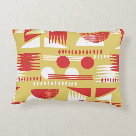 ヴィンテージ無煙抽象芸術幾何モダンスタイル  アクセントクッション (裏面)