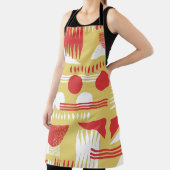 ヴィンテージ無煙抽象芸術幾何モダンスタイル エプロン (インサイチュ)