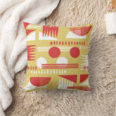 ヴィンテージ無煙抽象芸術幾何モダンスタイル  クッション (ブランケット)