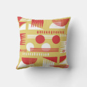 ヴィンテージ無煙抽象芸術幾何モダンスタイル  クッション (裏面)