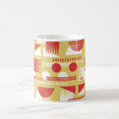 ヴィンテージ無煙抽象芸術幾何モダンスタイル  コーヒーマグカップ (中央)