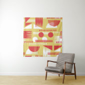 ヴィンテージ無煙抽象芸術幾何モダンスタイル  タペストリー (インサイチュ)