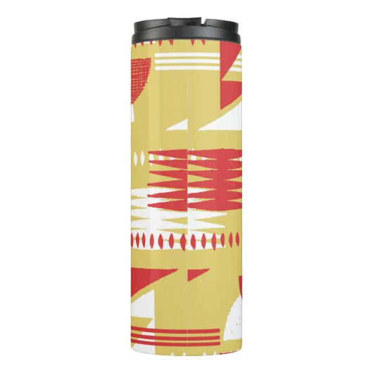 ヴィンテージ無煙抽象芸術幾何モダンスタイル  タンブラー (裏面)