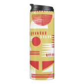 ヴィンテージ無煙抽象芸術幾何モダンスタイル  タンブラー (回転右)