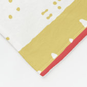 ヴィンテージ無煙抽象芸術幾何モダンスタイル  フリースブランケット (角)