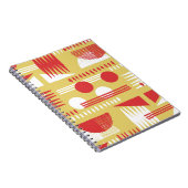 ヴィンテージ無煙抽象芸術幾何学的モダンスタイル ノートブック (右側)