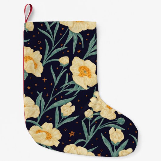 ヴィンテージ無線とテープレコーダー継ぎ目のないパターン スモールクリスマスストッキング (正面)