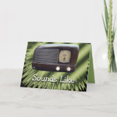 ヴィンテージ無線カスタマイズ大事な行事 カード (正面)