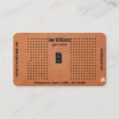 ヴィンテージ無線修理名刺 名刺 (裏面)