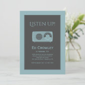 ヴィンテージ無線招待状 招待状 (スタンド正面)