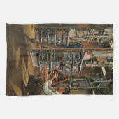 ヴィンテージ無線機材固定具 キッチンタオル (横)