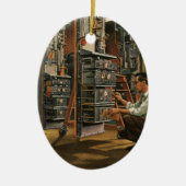 ヴィンテージ無線機材固定具 セラミックオーナメント (正面)