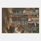 ヴィンテージ無線機材固定具 ラッピングペーパーシート (正面3)